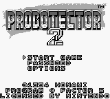 Probotector 2 (Europe) Title Screen